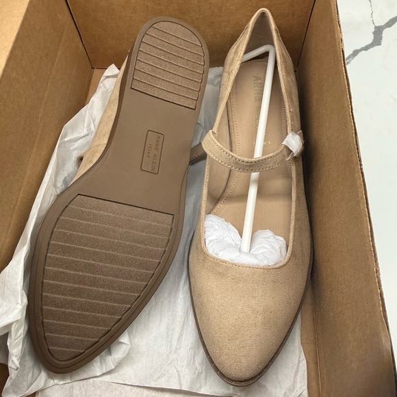 Anne Klein Women's Beige Mary Jane Flats - Picture 2 of 2